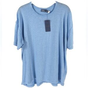 NWT POLO RALPH LAUREN 100% LINEN INDIA 🇮🇳 Made Short Sleeve T-Shirt Size SMALL